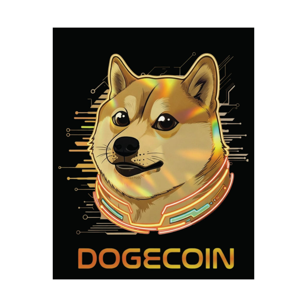 Dogecoin "To the moon"  poster
