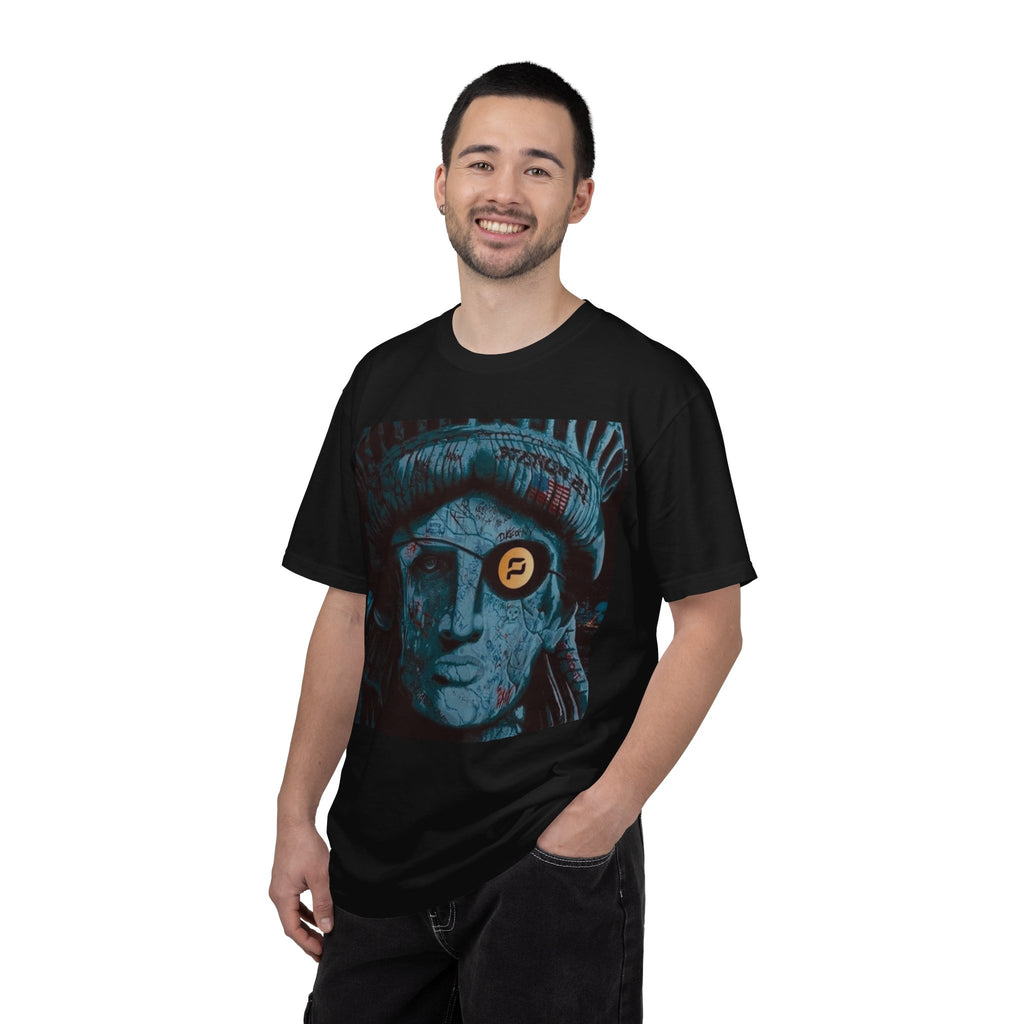 Statue of Liberty Pirate Graphic T-Shirt — 'Pirate' Logo Tee