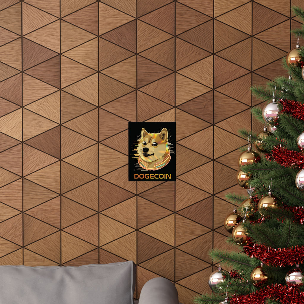 Dogecoin "To the moon"  poster